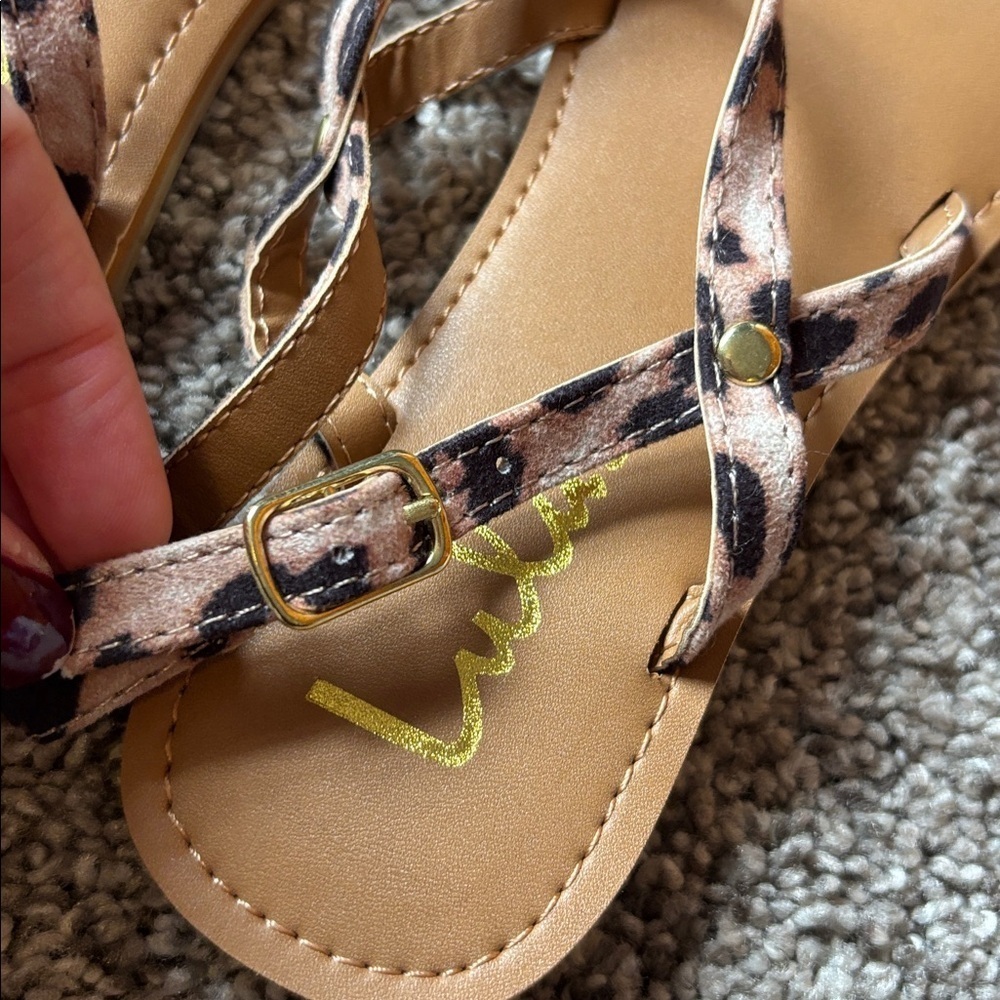 NEW Cheetah Print Sandals - Picture 6 of 6